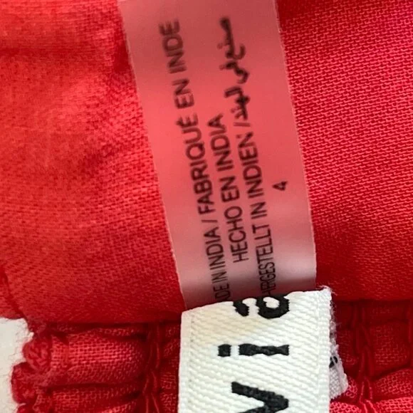 NEW Alice + Olivia Rosalee Eyelet Maxi Dress Tie Strap Red Cotton - Picture 12 of 15